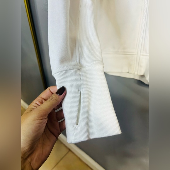 Athleta White Hoodie Size L - Picture 7 of 10